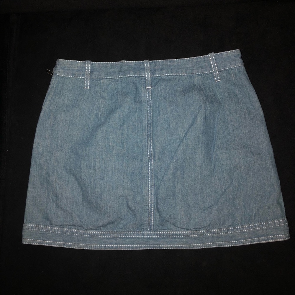 Armani Exchange Denim Mini Skirt Size 2 - Picture 3 of 5